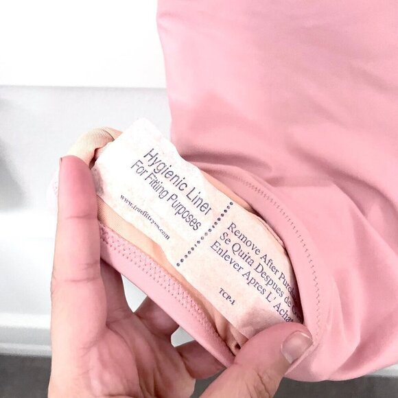 NWT Madewell Second Wave Square-Neck Tank One-Piece Swimsuit Pink Icing Size M - Picture 3 of 8